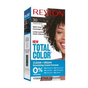NEW Revlon Darkest brown 100% covers gray Vegan